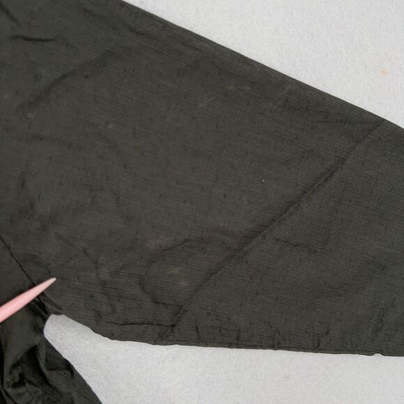 Tommy Bahama Shirt Womens 6 Grey Blue Embroidered Linen Boho Tunic Top Relax - Picture 13 of 16